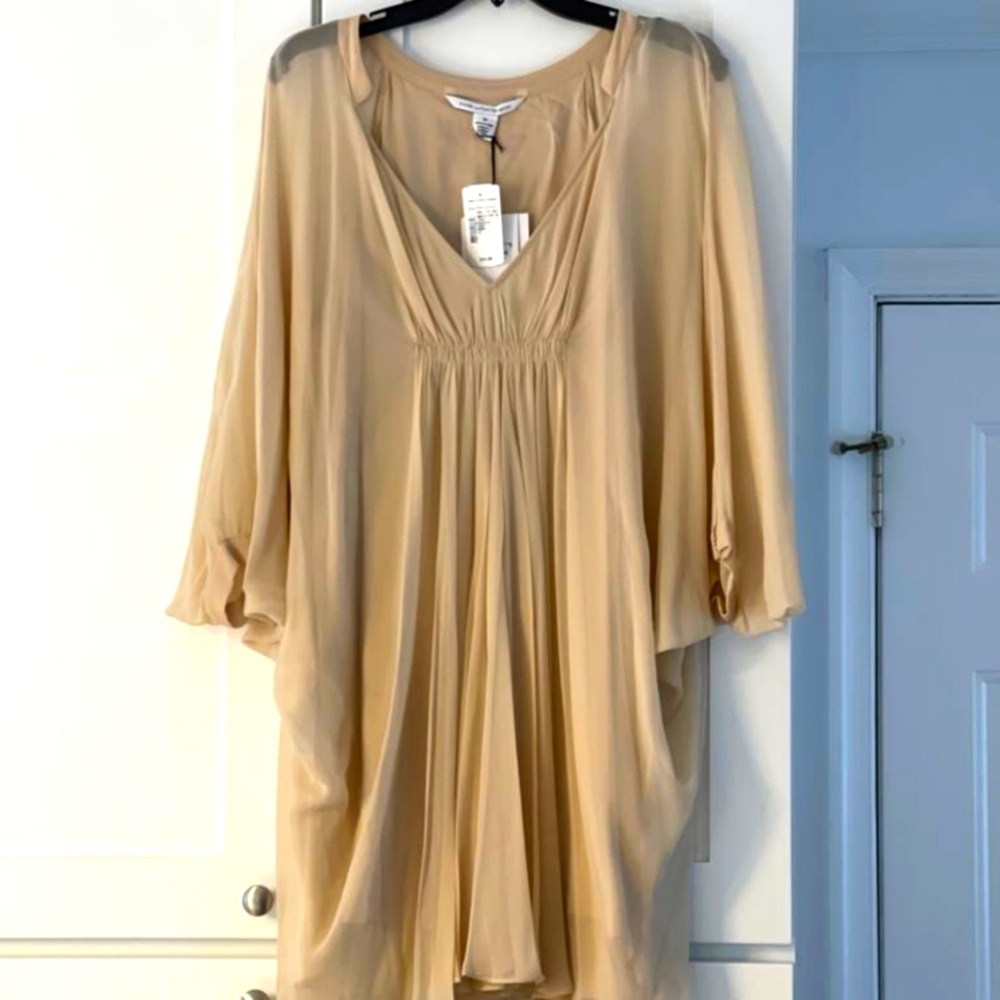 Diane von Furstenberg evening dress, mini to midi length.